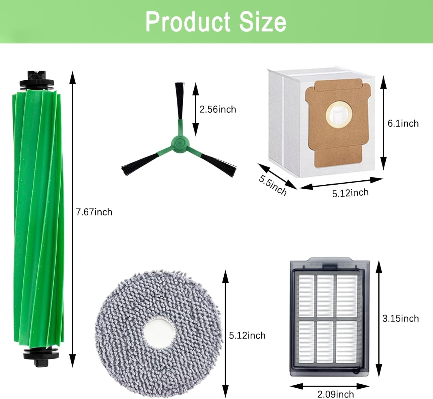 Replacement Parts Accessories Kit for Irobot Roomba plus 505 Combo 405 Combo Rob