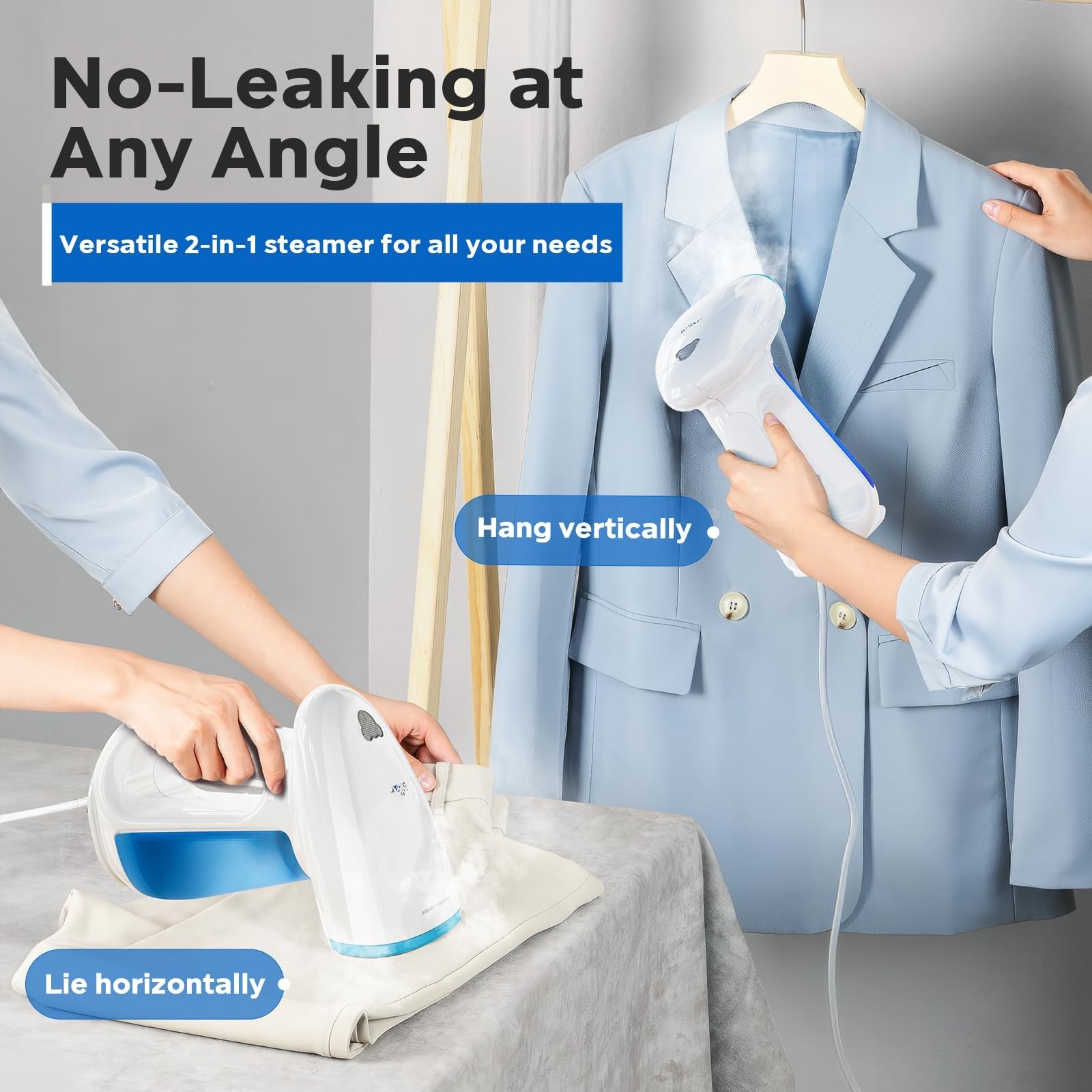 Bear Steamer for Clothes, 1300W Powerful Fast-Heating Handheld Garment and Cl…