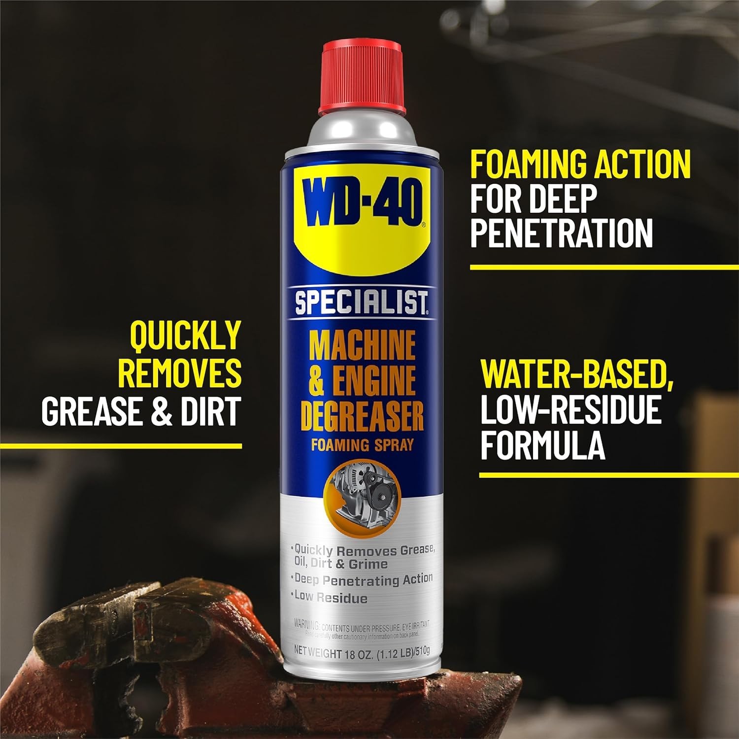 18 Oz Foaming Engine Degreaser Spray [4-Pack] – Ultimate Oil & Grease Remover