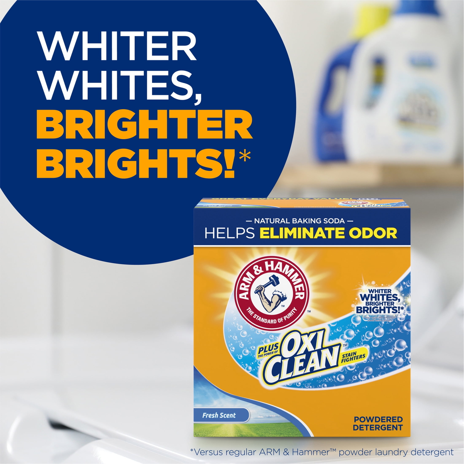 Plus OxiClean Powder Laundry Detergent, Fresh Scent, 115 Loads