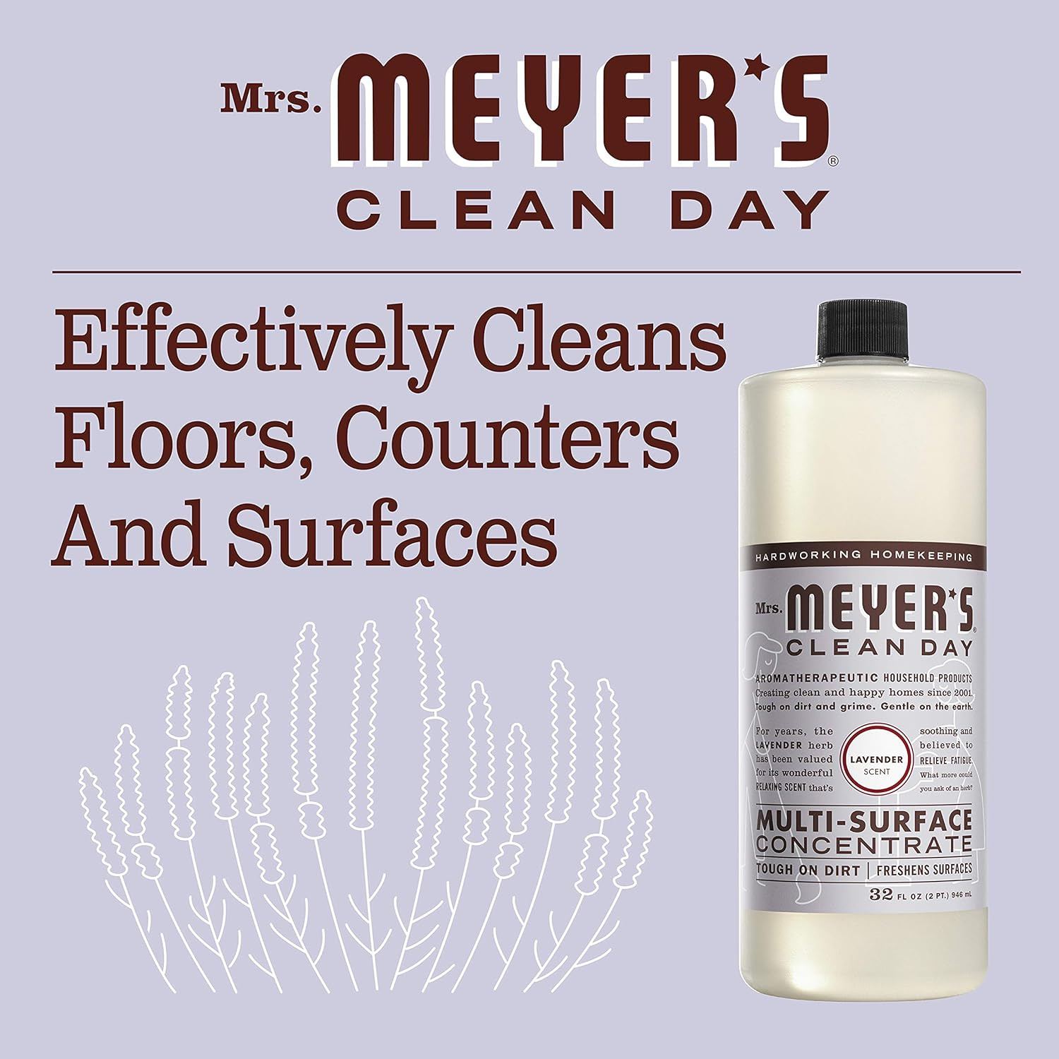 CLEAN DAY Multi-Surface Cleaner Concentrate, Use to Clean Floors, Tile, Counters