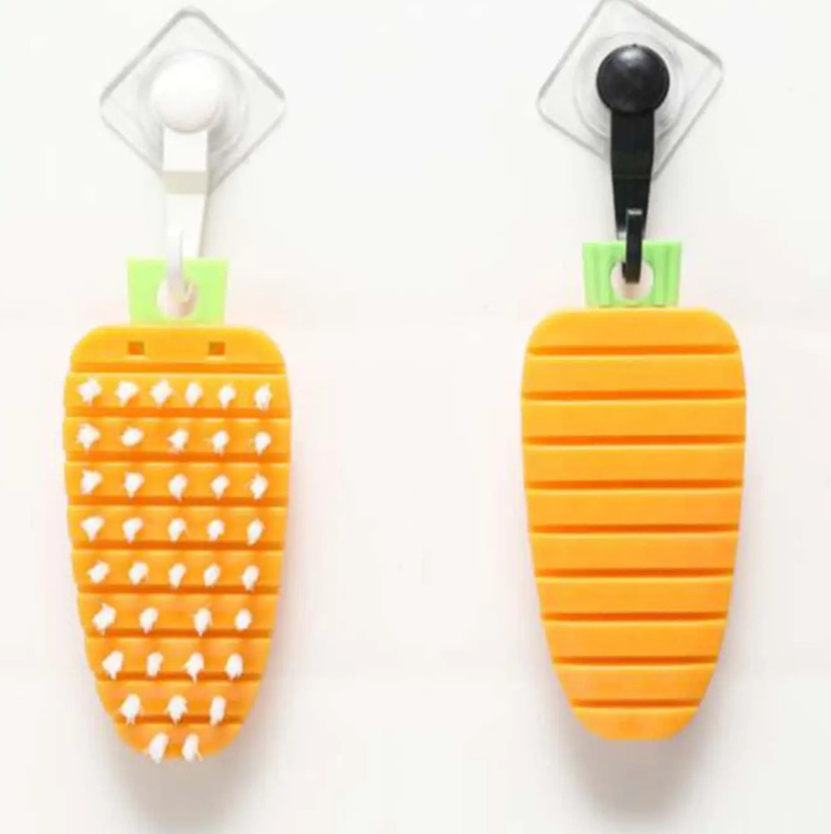 1 pc Flexible Fruit Vegetable Cleaning Brush Soft Kitchen Scrubber