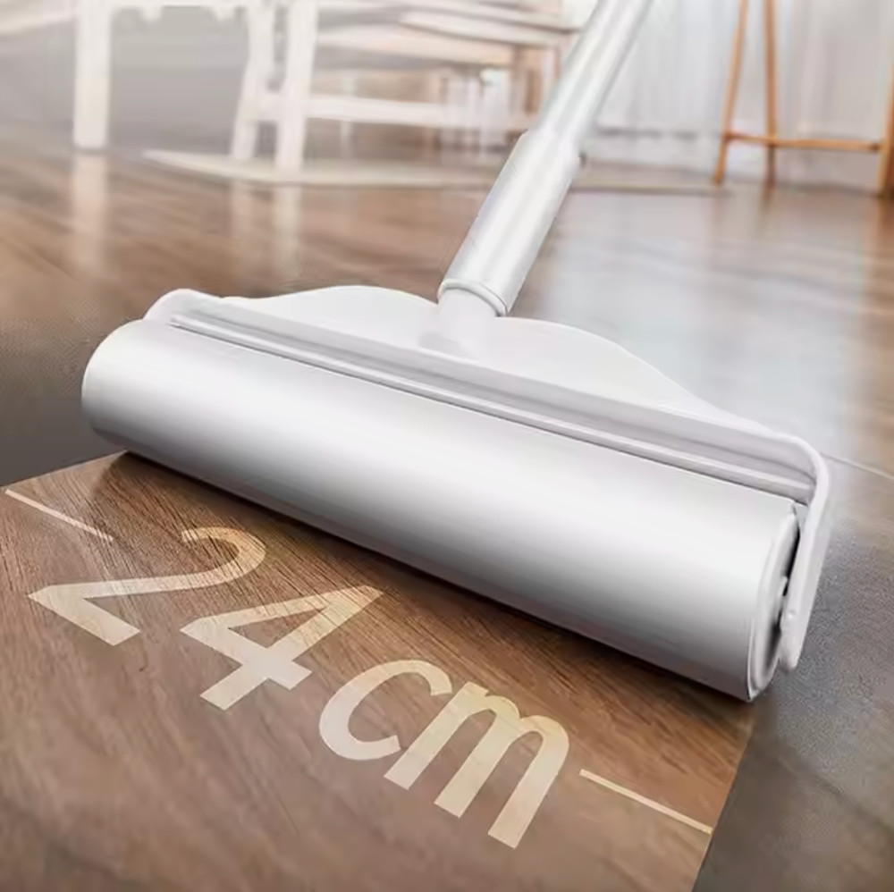Sticky Lint Roller + 300 Sheets/ 600 Sheets for Pet Hair Removal Floor Roller