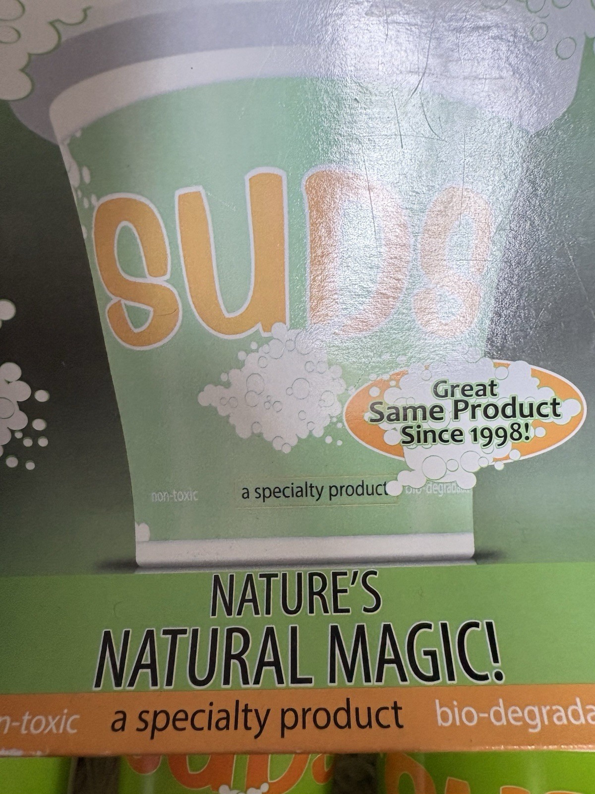 SUDS ALL PURPOSE NON-TOXIC Bio-Degradable CLEANER 8oz NEW 6 Jars Plus Specialty