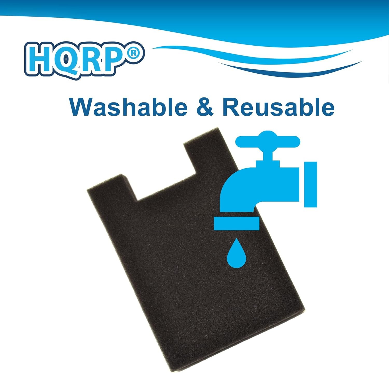 4-Pack HQRP Foam Filter for Eureka Altima SurfaceMax Uno Series Upright Vacuums