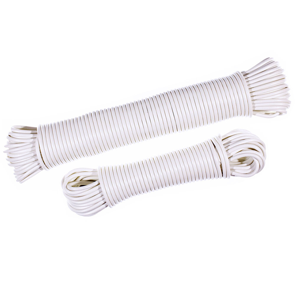 Plastic Clothesline – Strong & Durable Synthetic Core Drying Lines – 50 & 100 ft