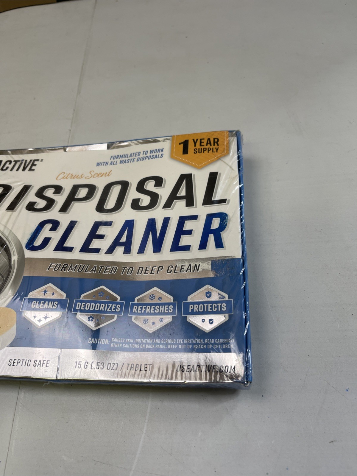 ACTIVE Disposal Cleaner Tablets, 24 Count (Citrus Scent) Damaged Box