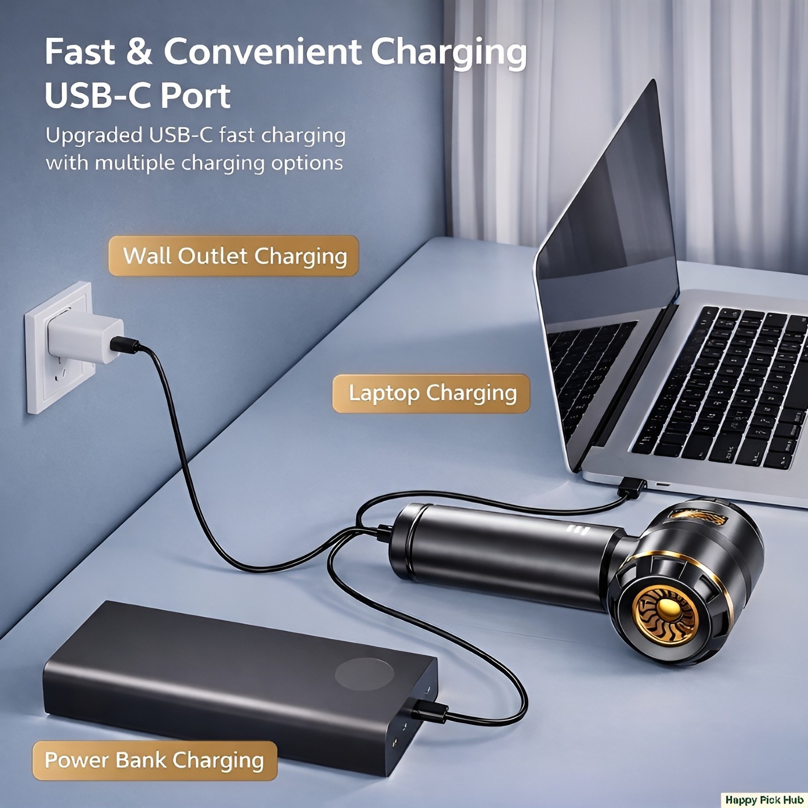 Cordless Handheld Vacuum Cleaner w/ Blower Strong Real Suction for Car and Home