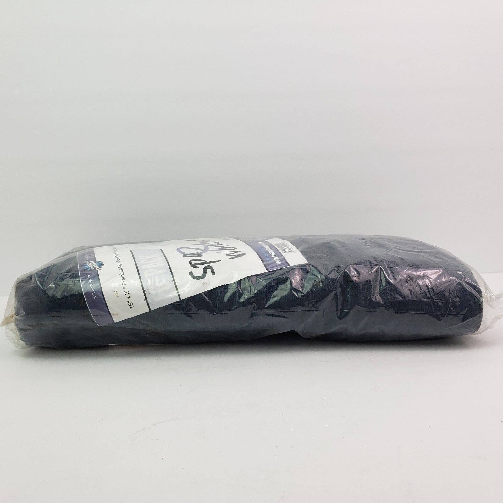The Rag Company Black 16 x 27 In Premium Microfiber Terry Drying Towels 6 Pack