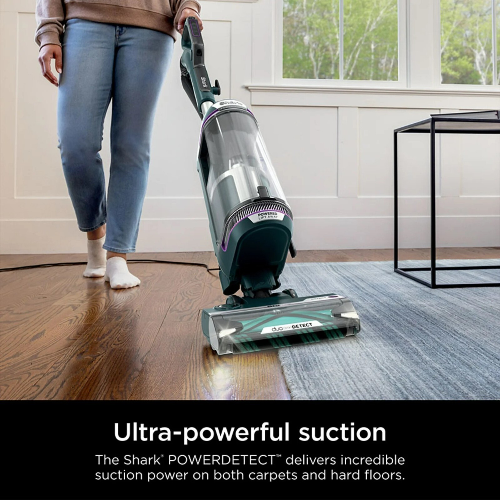 Shark POWERDETECT Upright Vacuum Self Cleaning Brushroll Duoclean Odor Powerful