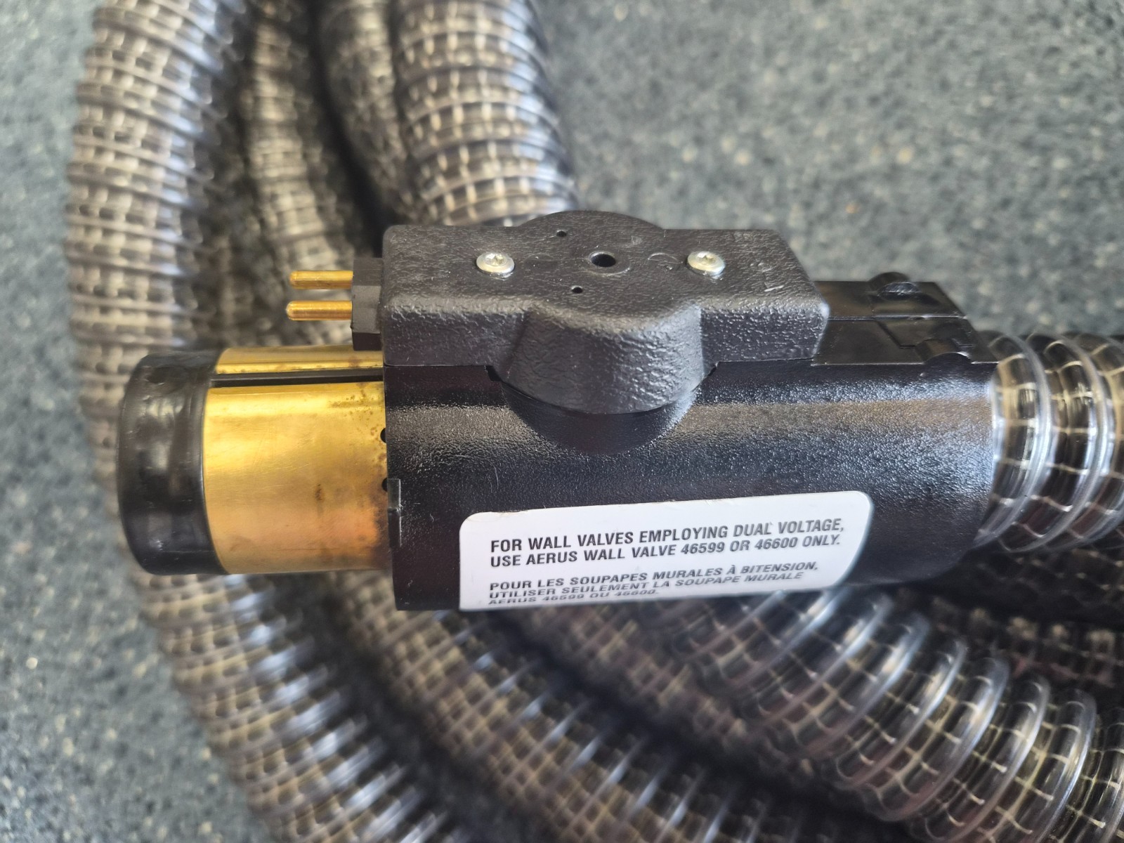 Used OEM Aerus Electrolux 35 Foot 120v Central Vacuum Hose -Tested -Works Great!