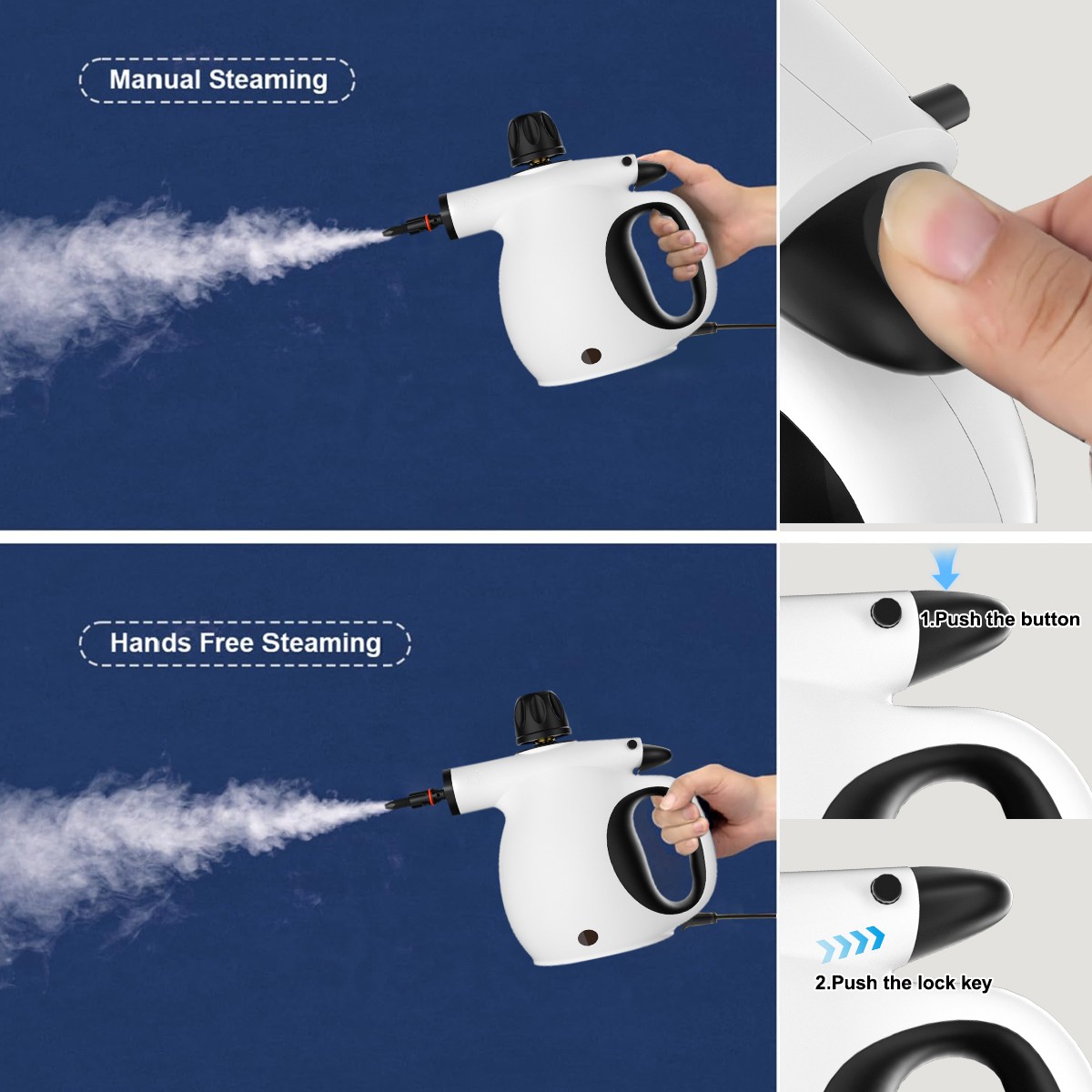 2500W Handheld Car Detailing Cleaning Machine High Temp Steam Cleaner Household