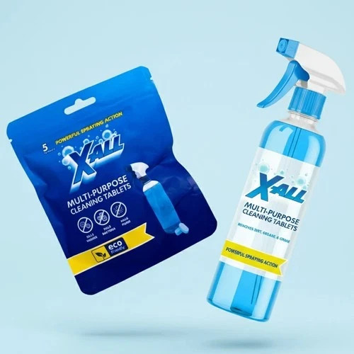 X-ALL Multi-Purpose Cleaner – Spray Bottle and 5x Cleaning Tablets. FREESHIP