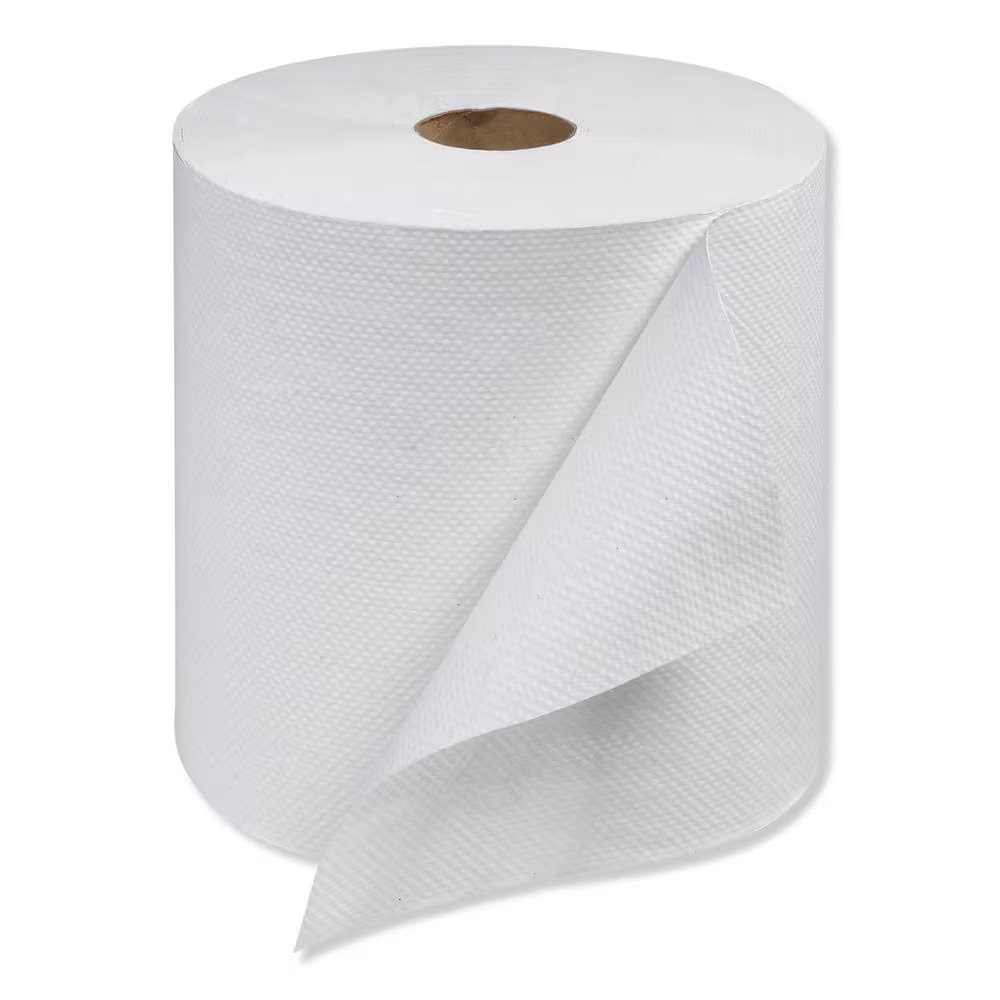 Universal Hardwound Paper Towels, 7.88 In. X 800 Ft., White, 6-Rolls/Carton