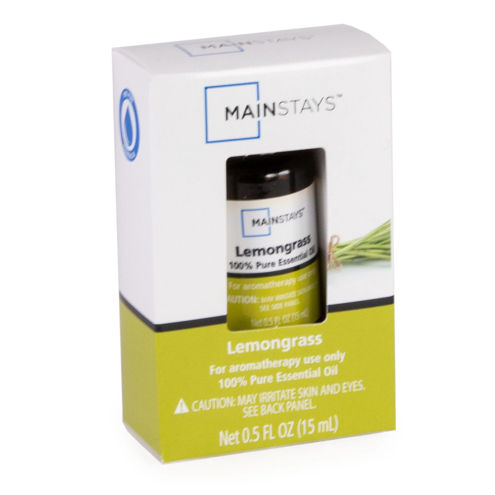 Mainstays Lemongrass 100% Pure Essential Oil Aromatherapy Use Only Each 0.5 oz