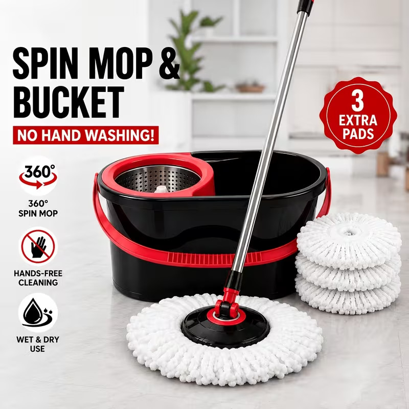 Mop And Bucket Set, Spin Mop And Bucket System, Spin Mop Bucket