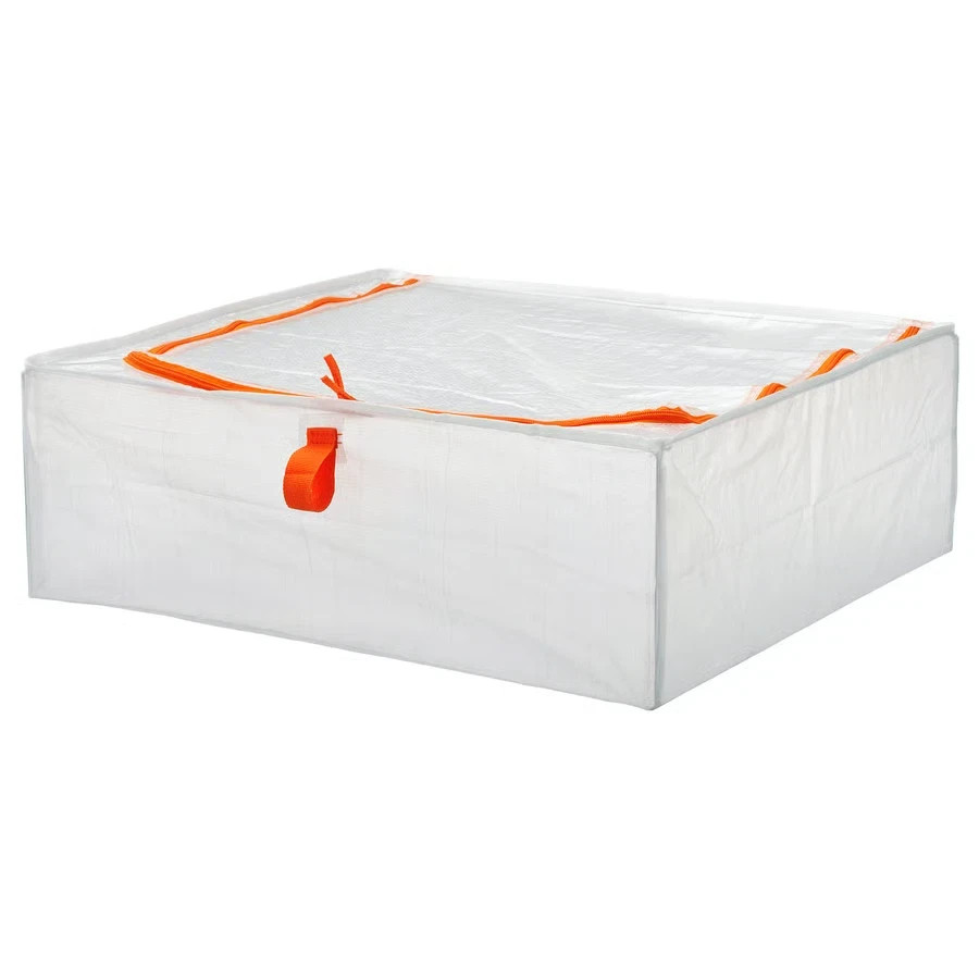 IKEA Zipper Storage Case Bag Clear -21 ¾ ” x 19 ¼ ” x 7 ½ ” Under Bed,1PC New