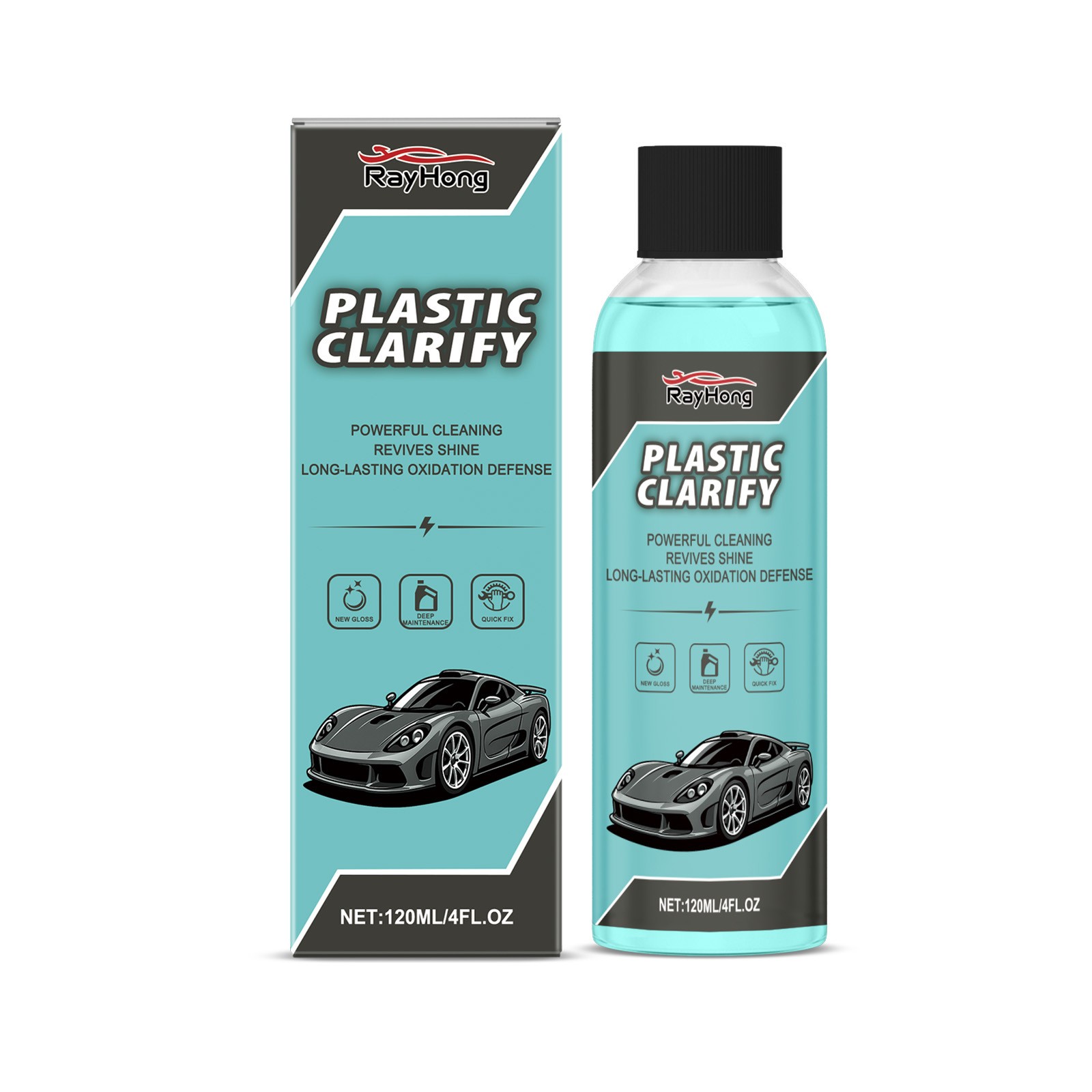Plastic Clarify,Plastic Clarify For Cars,Waterless Spray Wax,Rubber,Detailer