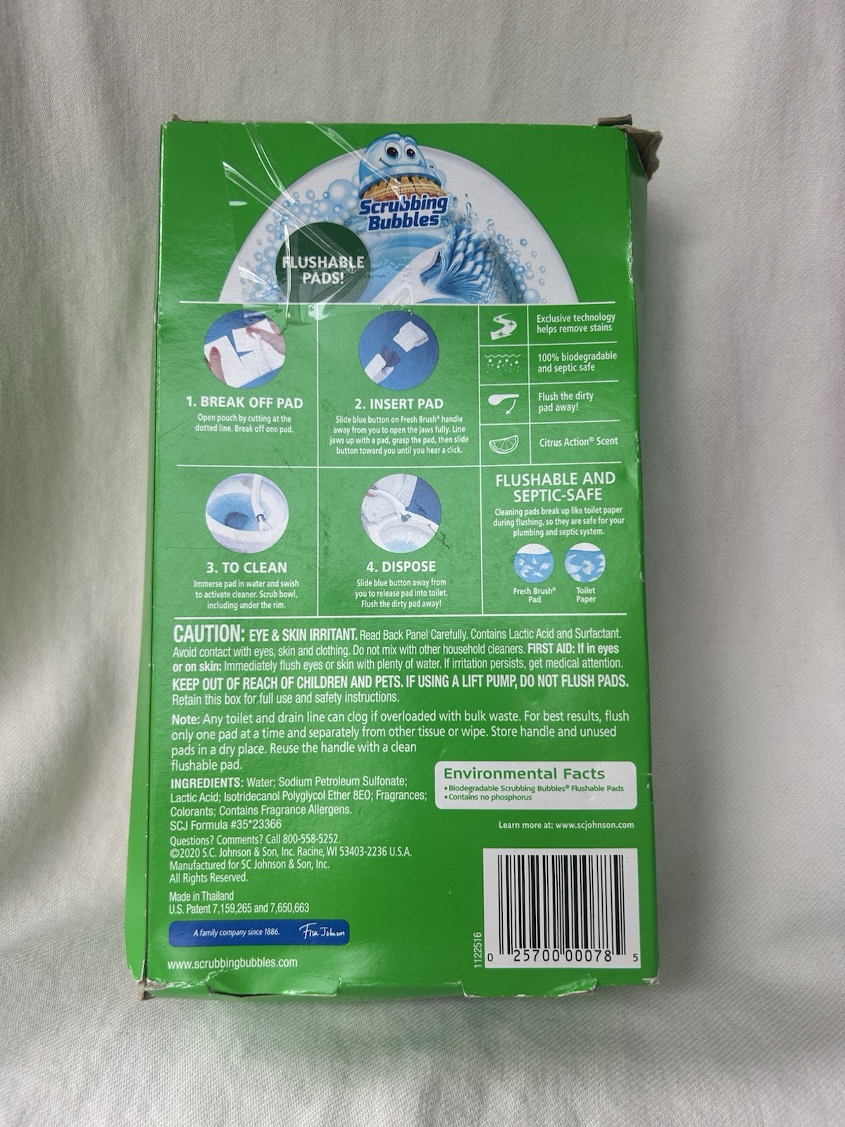 Scrubbing Bubbles Toilet Fresh Brush Flushable Refills, 20 Count