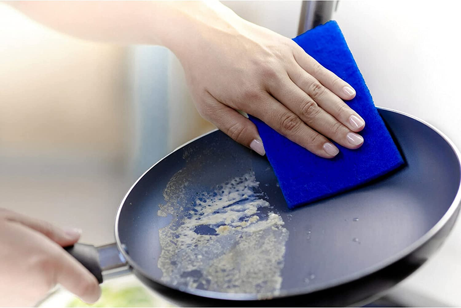 Scotch-Brite Zero Scratch Scouring Pad, 3 Pack | Effective + Gentle Dish Scrubbe