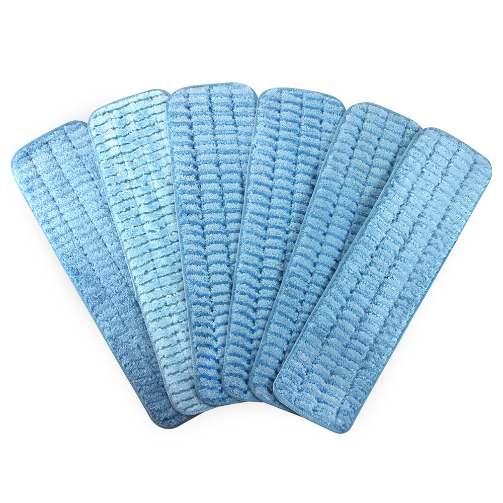12 Pack of Wet Mop Pads – Microfiber Reusable Cleaning Pad Fits 14-16 Mop Frame