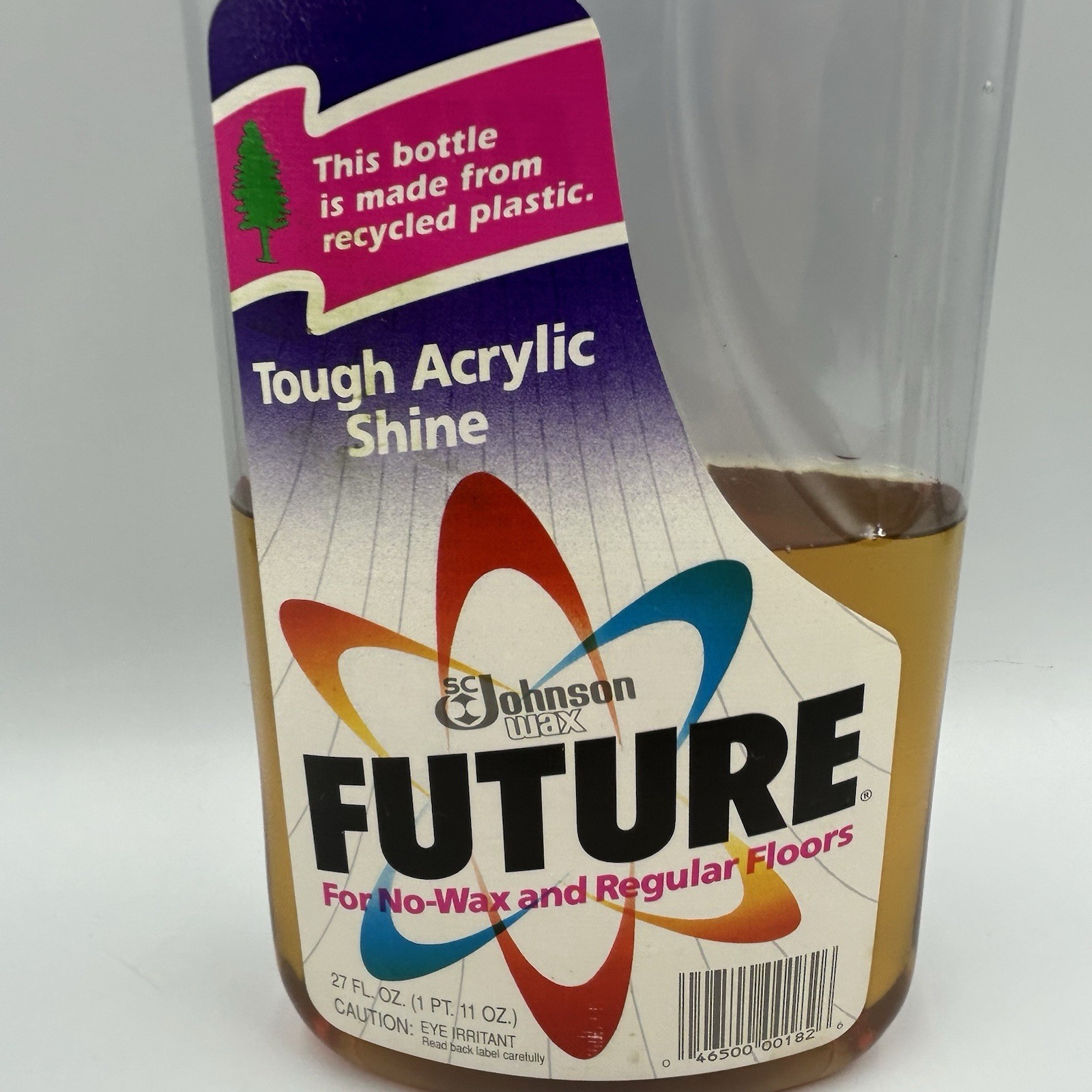 SC Johnson 90’s Future Acrylic Floor Finish Polish Wax 16 fl oz Half Full