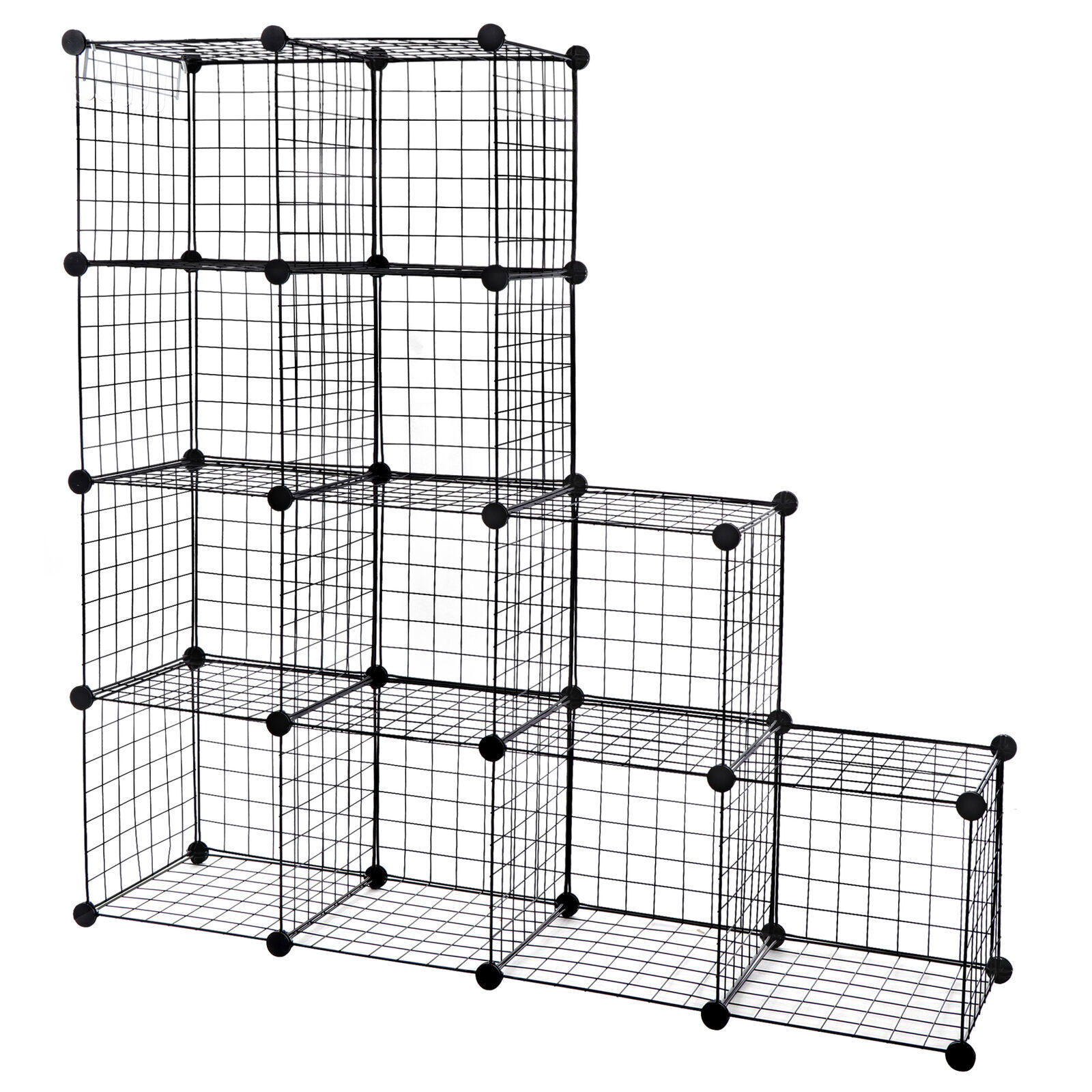 Storage Shelf Wire Cube Storage Organizer DIY Closet Cabinet Bookshelf 12-Cube