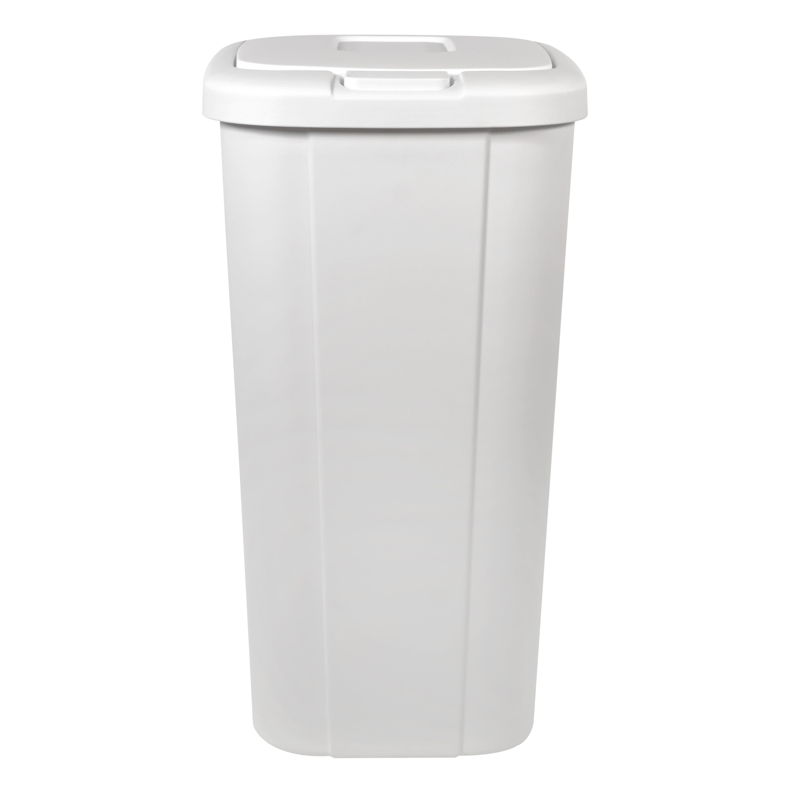 13.3 Gallon Trash Can, Plastic Touch Top Kitchen Trash Can, White，NEW!!!