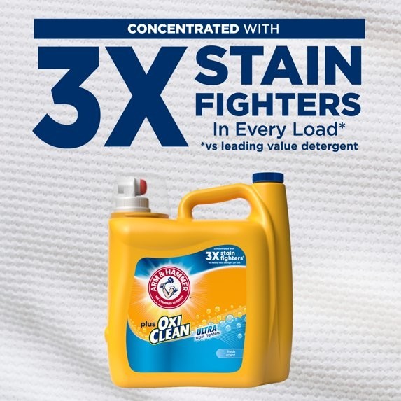 3 Pack ARM & HAMMER Plus OxiClean Laundry Detergent, 200 fl oz