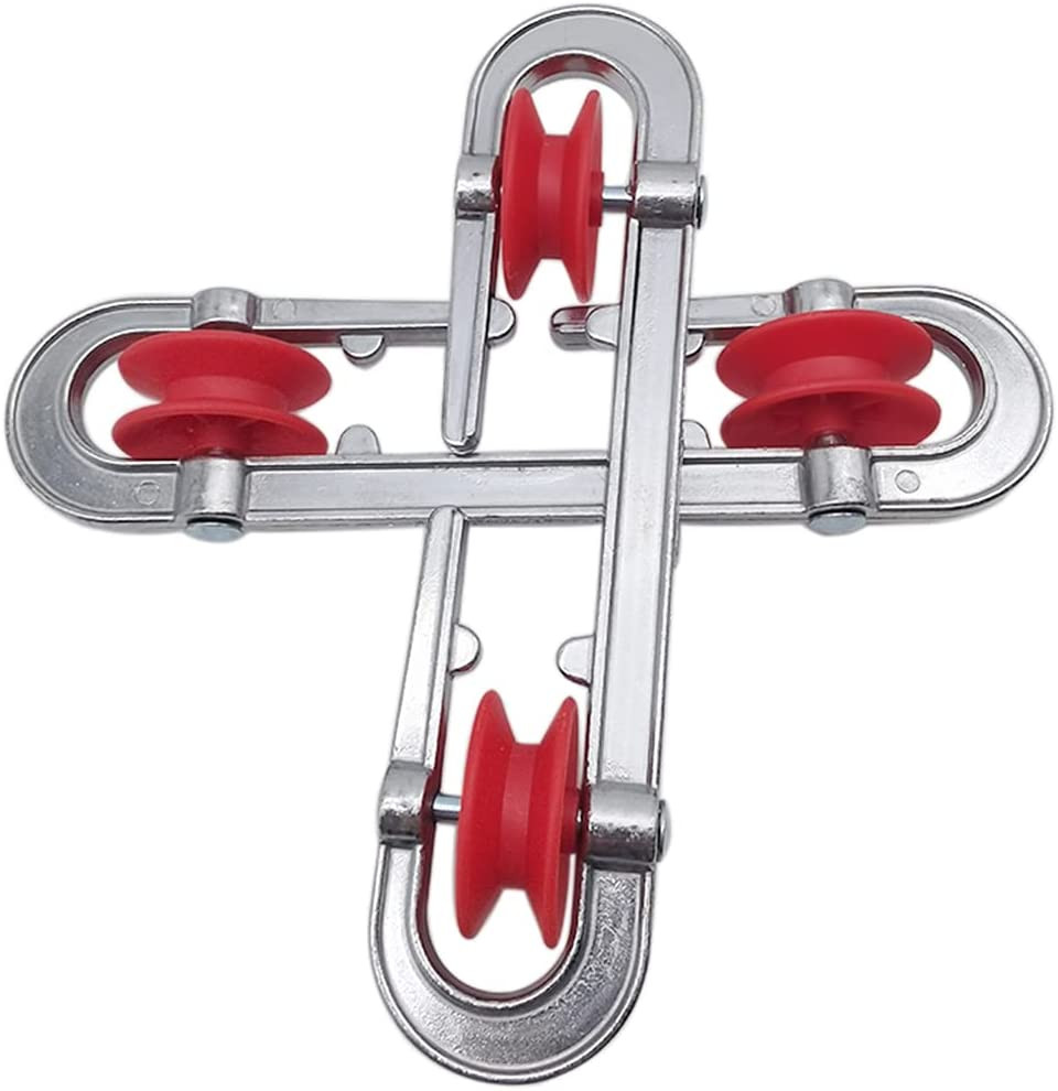 2PK Aluminum Clothesline SpreaderPulley Clothesline Accessories for Heavy Loads