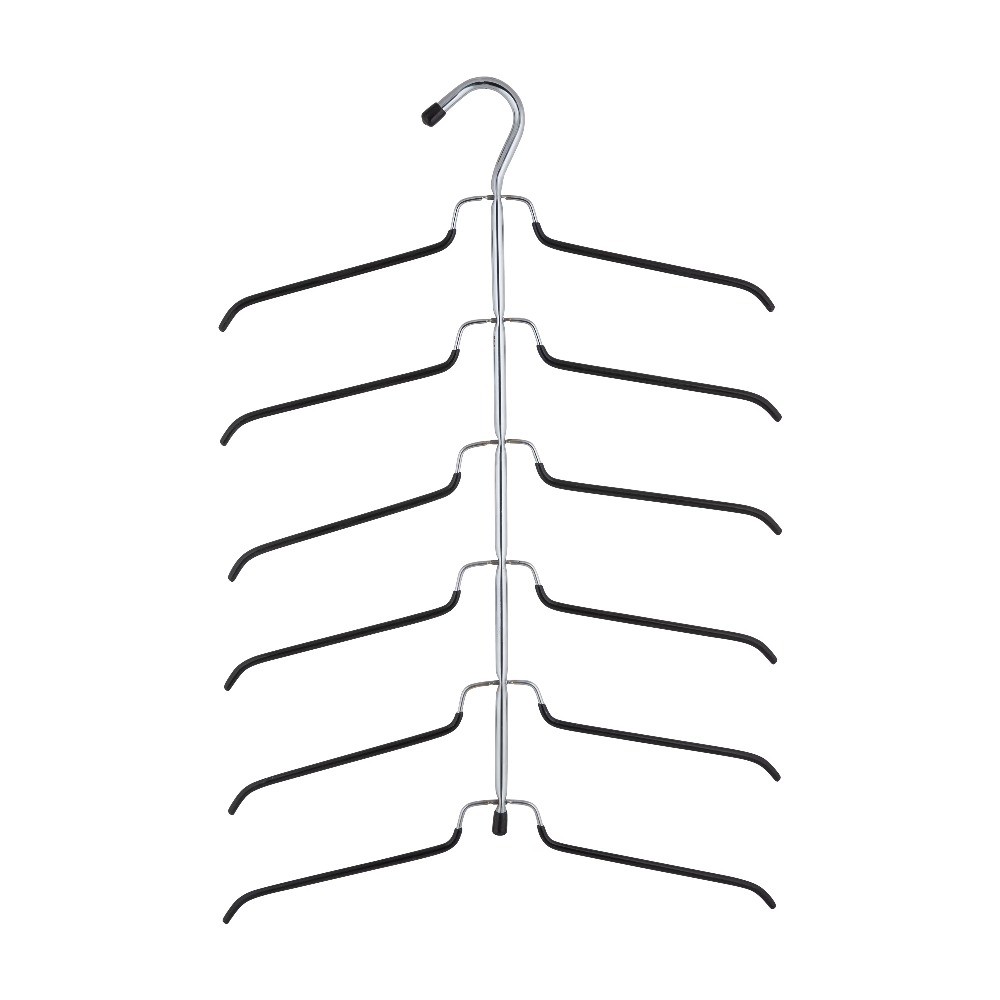 It All 6 Tier Blouse Tree Metal Clothes Shirt Hanger in Chrome
