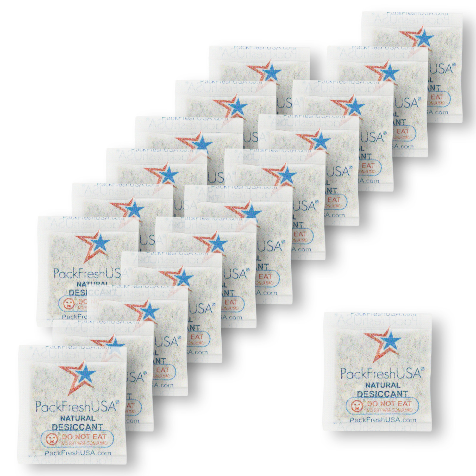 PackFreshUSA Wholesale: 1000 pack 25 Gram Premium Food-Safe Desiccants Non-Toxic