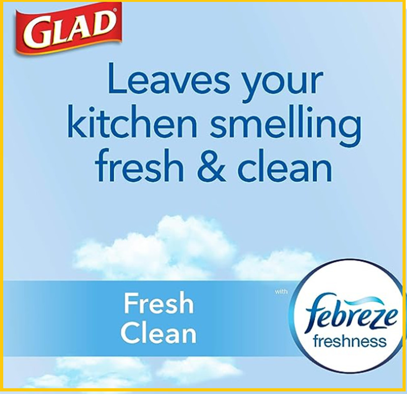 Glad Drawstring 8 Gallon, Medium, 80 Count*