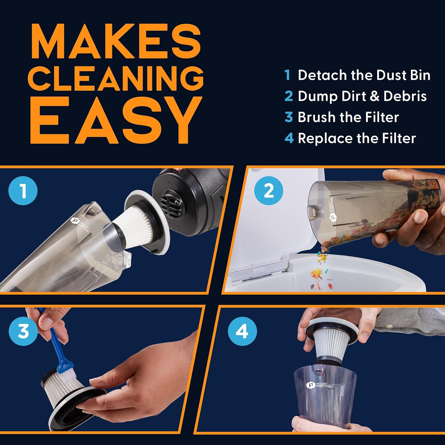 Thisworx Car Vacuum Cleaner – Car Accessories – Small 12V High Power Handheld P