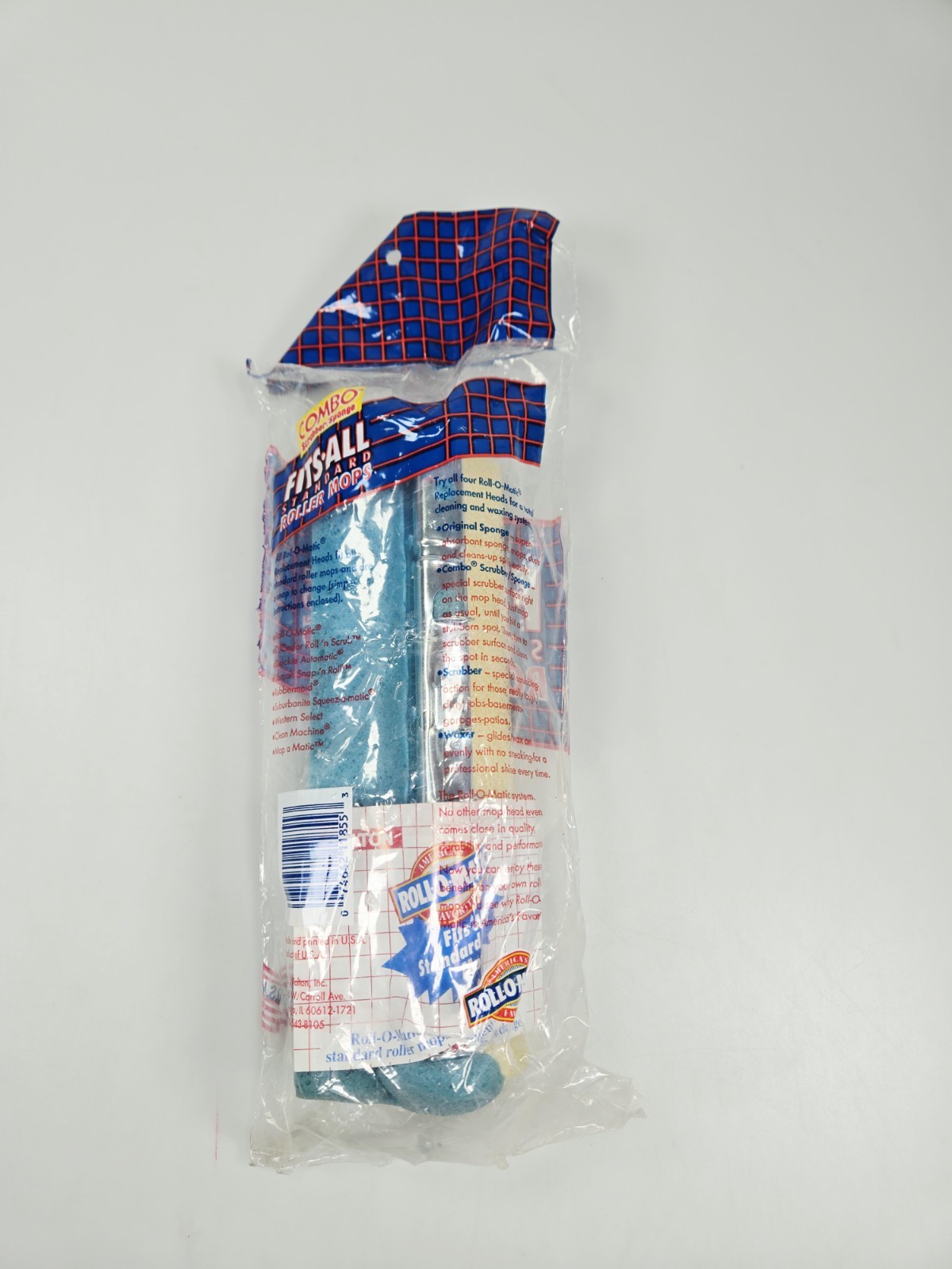 Rollomatic Universal Standard 8.5 Inch Mop Refill Combo Scrubbing Roller Mop