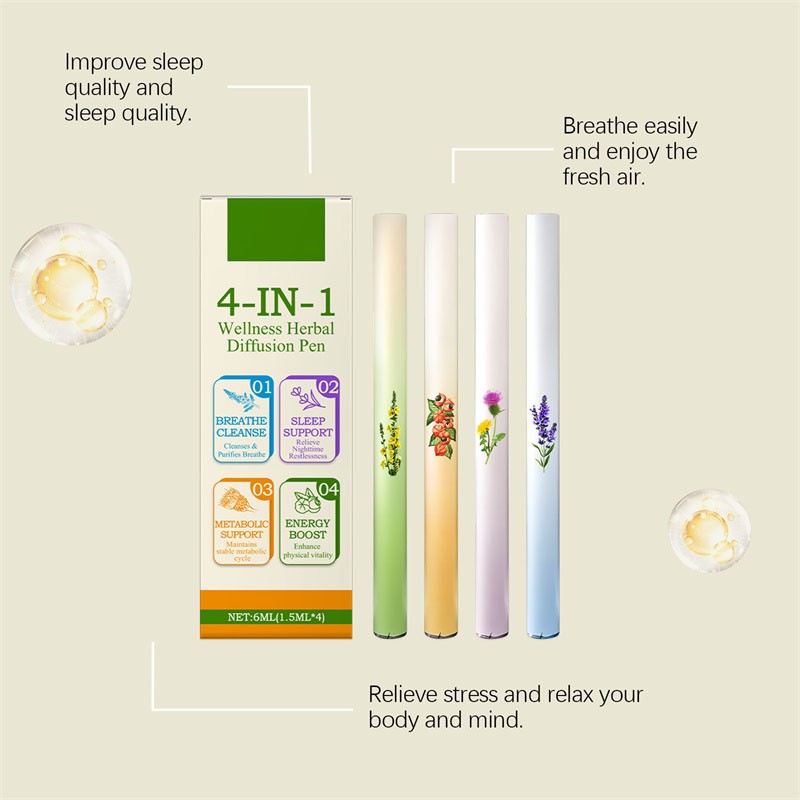 12PCS Natural Diffuser with Mint for Lung Health & Fresh Air 2026 NEW