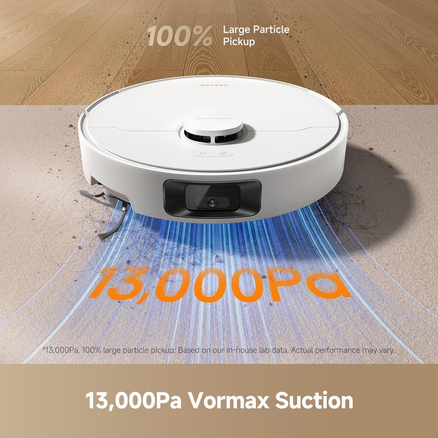 DREAME D20 Pro Plus Robot Vacuum, 13,000Pa Suction, DuoBrush for Pet Hair