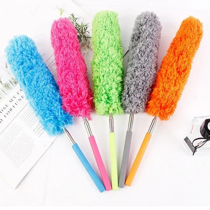 Microfiber Duster Soft Feather Dusting Brush Household Extendable Cleaning Tool