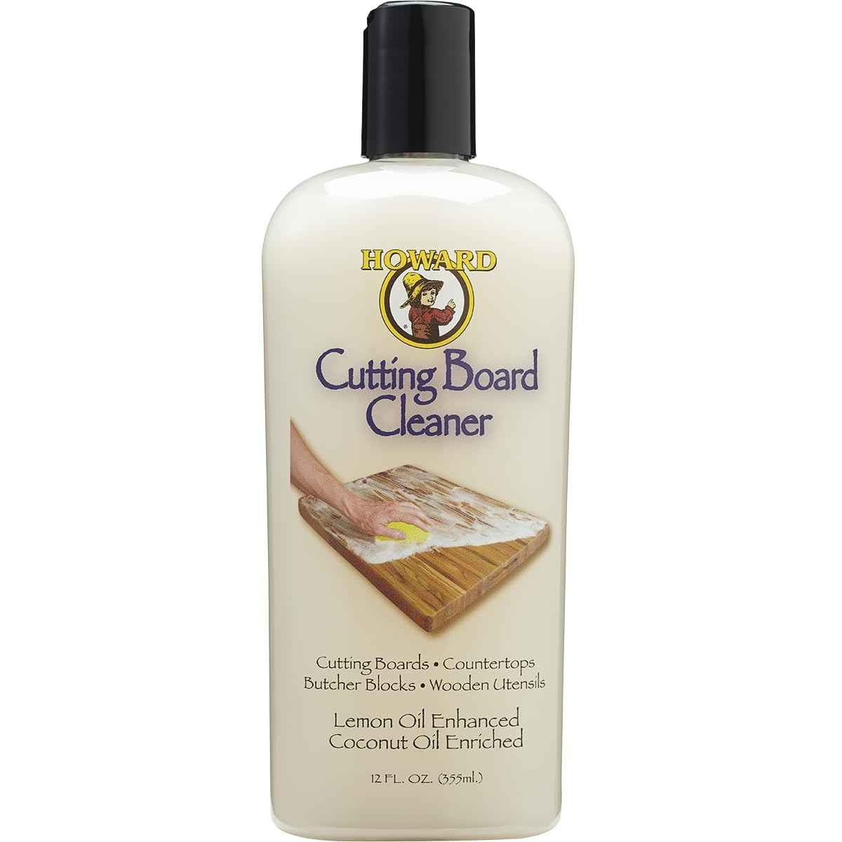 Howard Products CBC012 Wood Cutting Board Cleaner, 12 Fl Oz (Pack of 1)