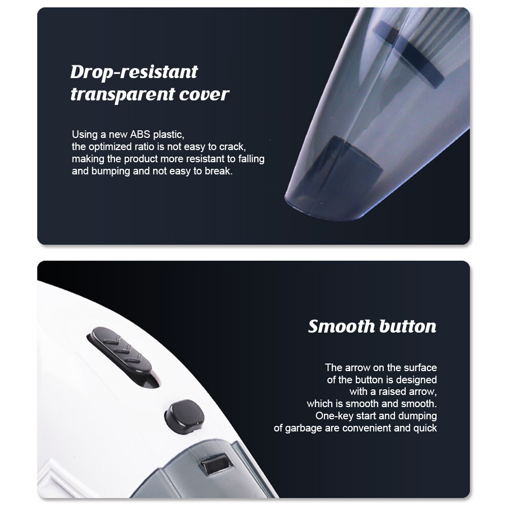 Handheld 6000PA Vacuum Cleaner Dust Buster Vacuum Cordless Charging for Car Home