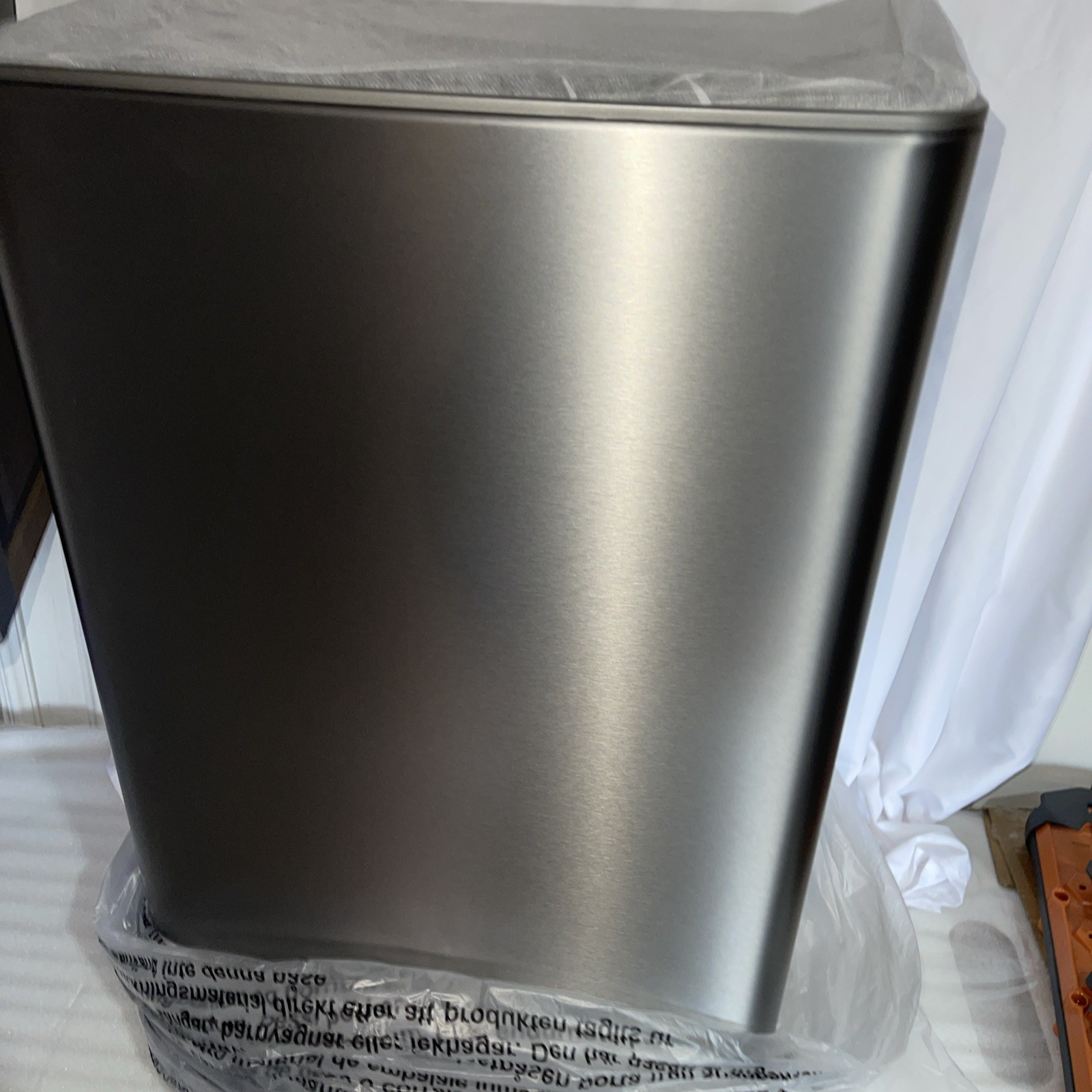 Kohler 47L Step Trash Can Ss Silver In Box