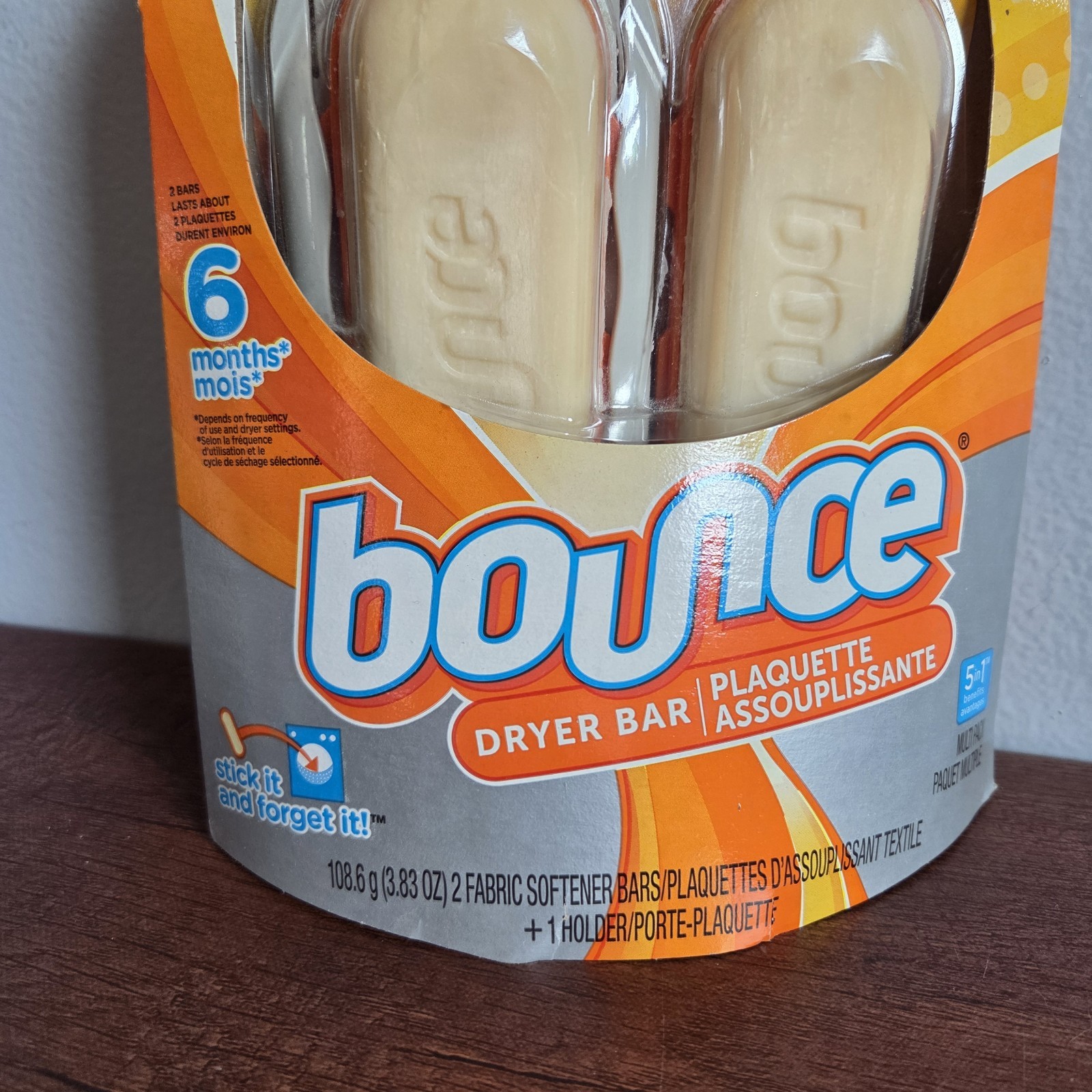 Bounce Outdoor Fresh Dryer Bar Kit 2 Bars One Holder 6 Months