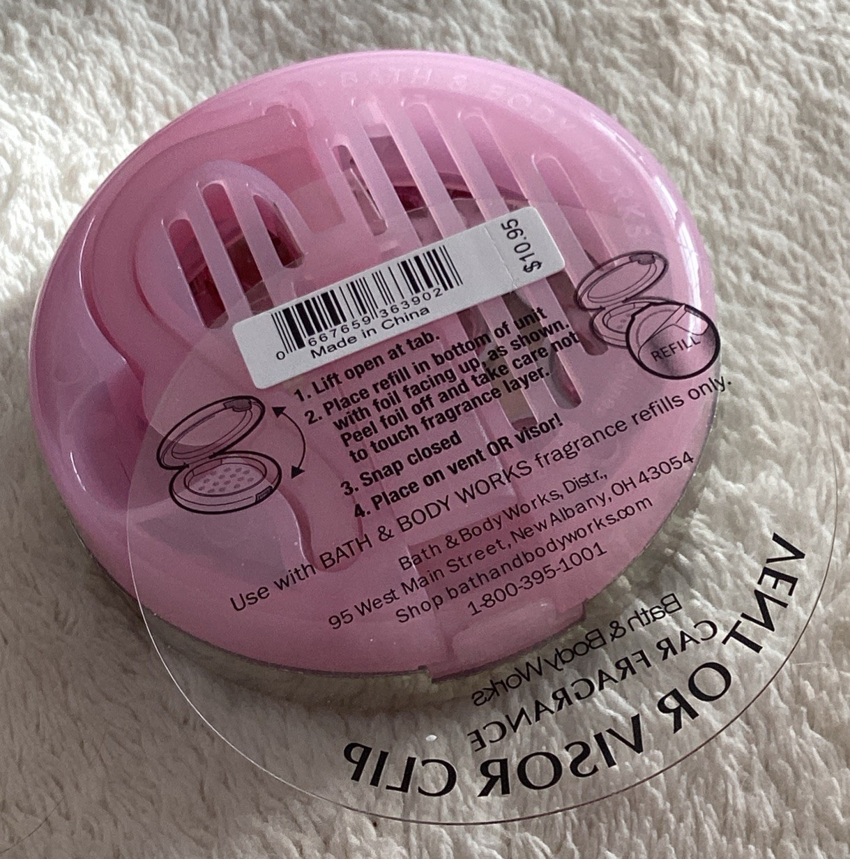 BATH & BODY WORKS~*SWEET SPARKLE*~Car SCENT HOLDER Visor Vent Clip 2025