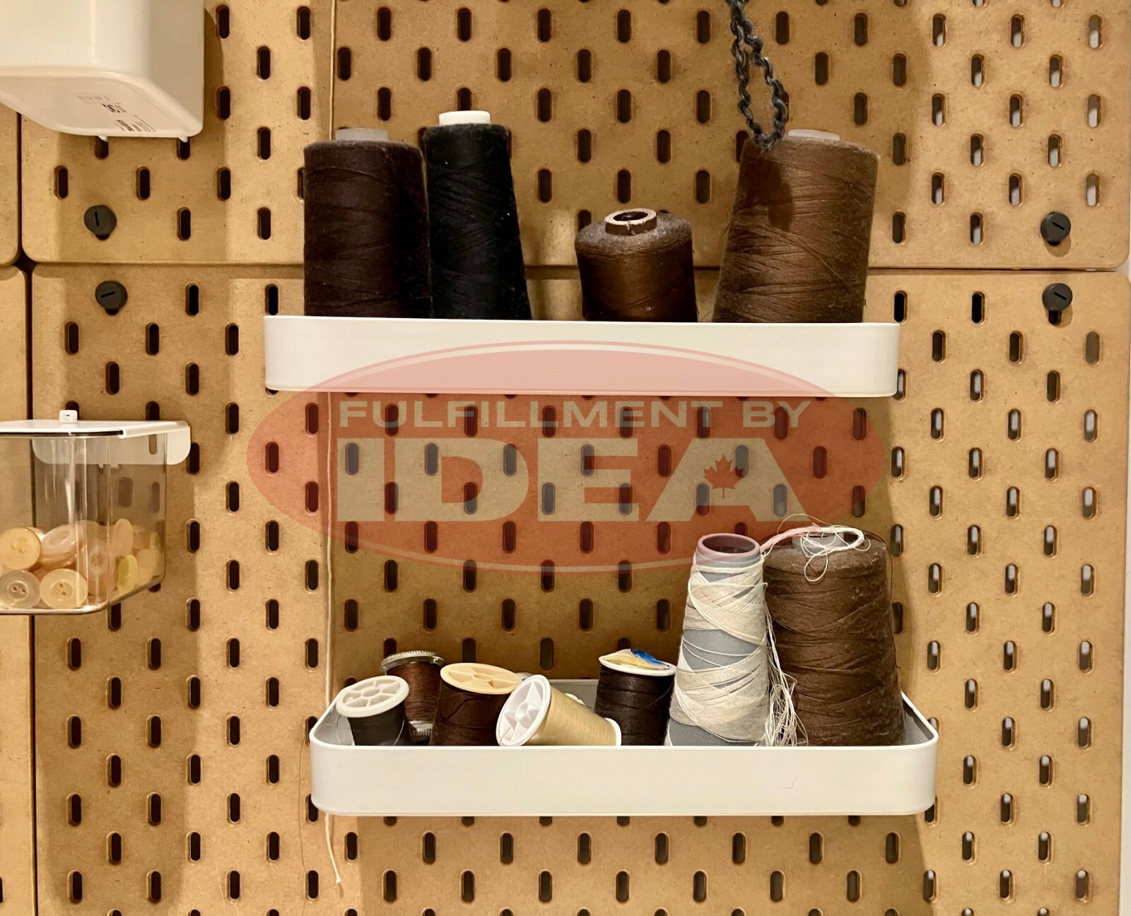 Brand New IKEA SKADIS White Shelf For Peg Board 003.207.99