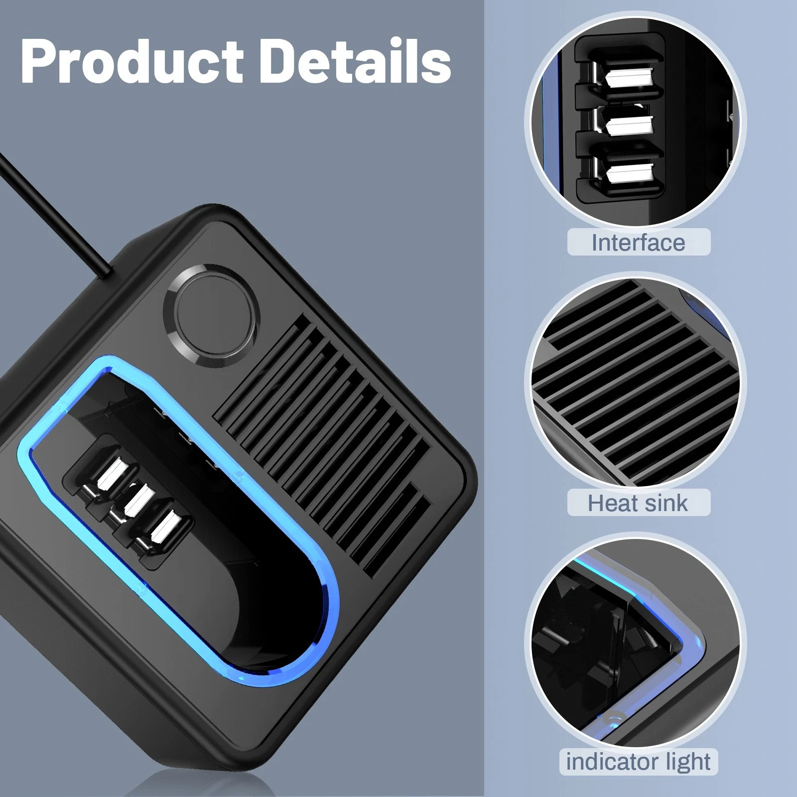 Battery Charger for Hoover Linx 18-22V Lithium Battery BH50000 BH5005 BH50010 US