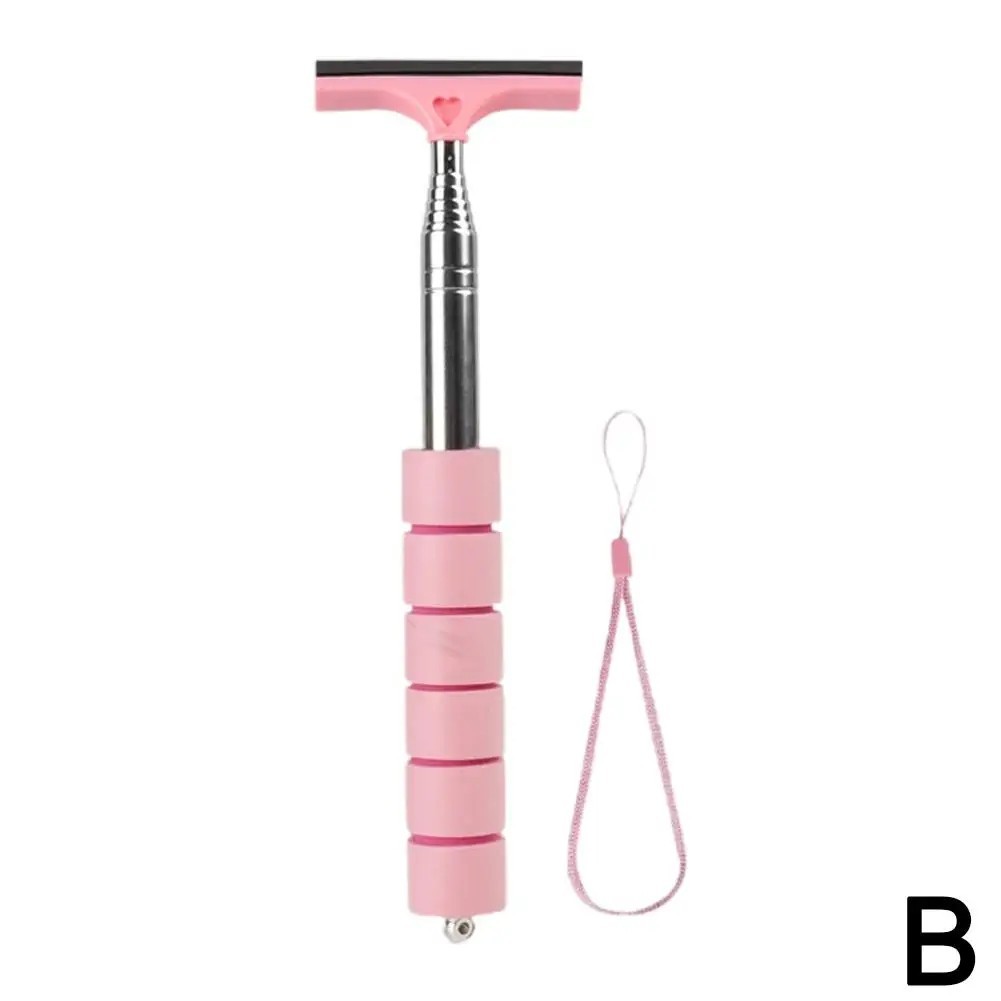 Portable Car Window Wiper Extendable Handle Glass Mirror Cleaner Cleaning Tool