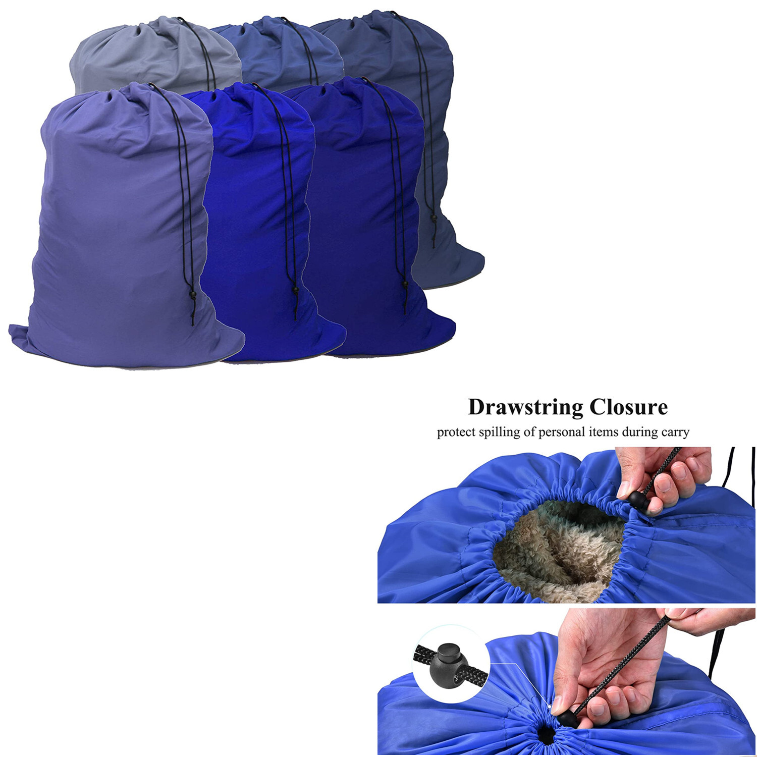 Extra Large 29″ X 40″ Nylon Washable Laundry Bag, Heavy Duty Hamper Drawstring