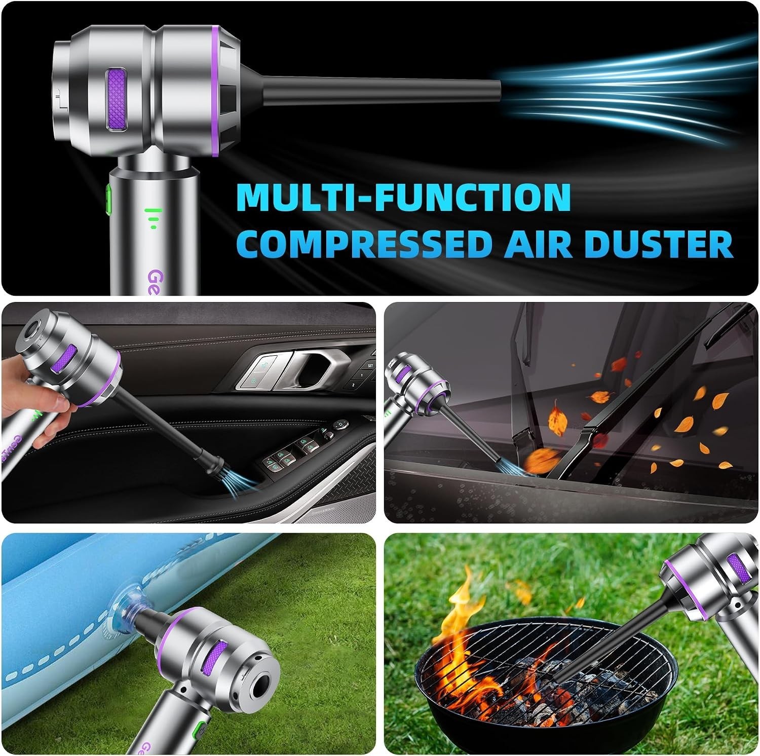 Efficient Car Vacuum with LED Battery Indicator | 35 Min Runtime, Eco-Friendly