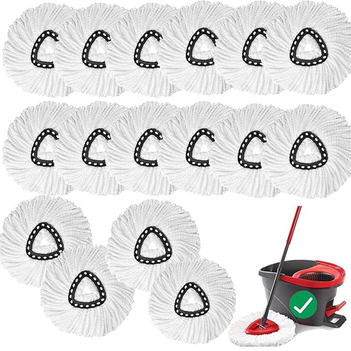 Replacement Microfiber Mop HEAD For O-Cedar Spin Mop Easy Clean Wring Refill US
