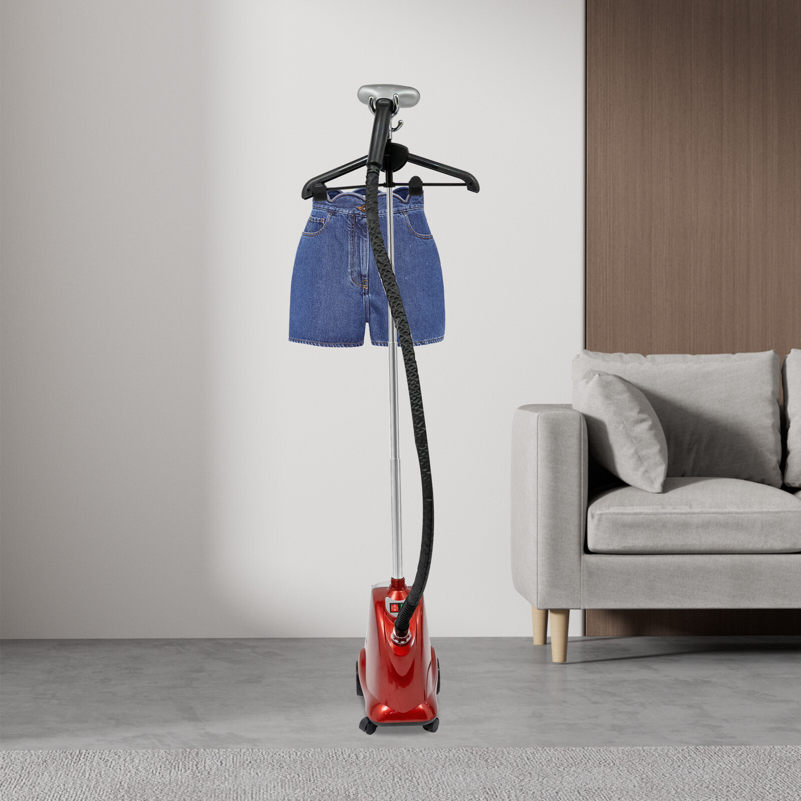 Standing Clothes Steamer, Fast Wrinkle Remover with Adjustable Height